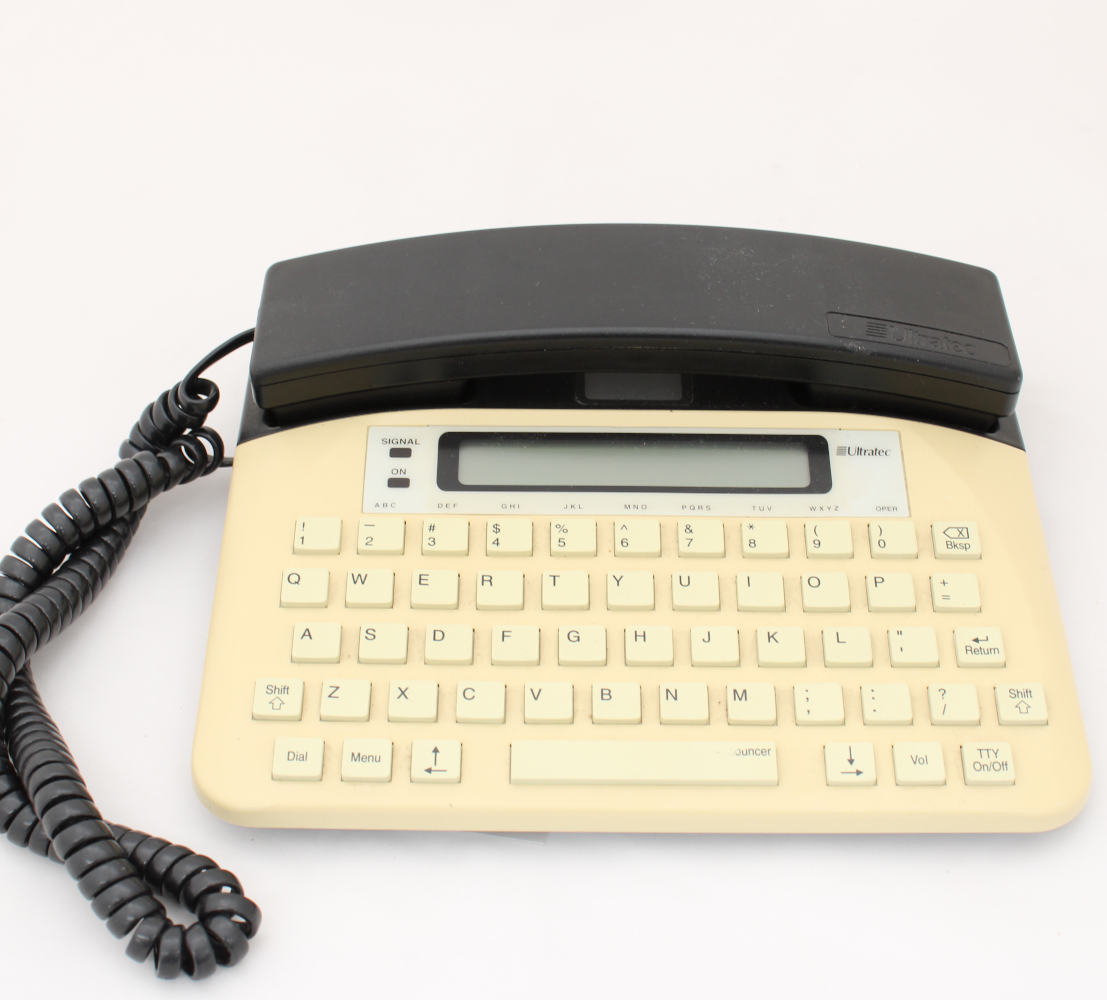 photo of a Uniphone 1140 telephone/TTY combination device
