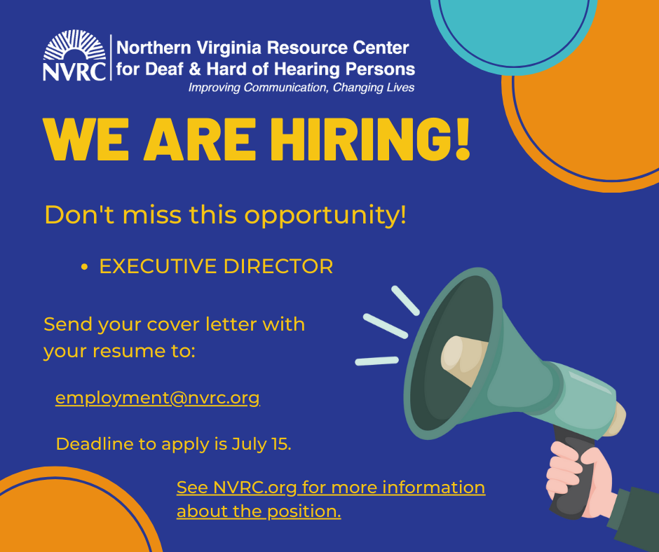 graphic of NVRC's We Are Hiring announcement